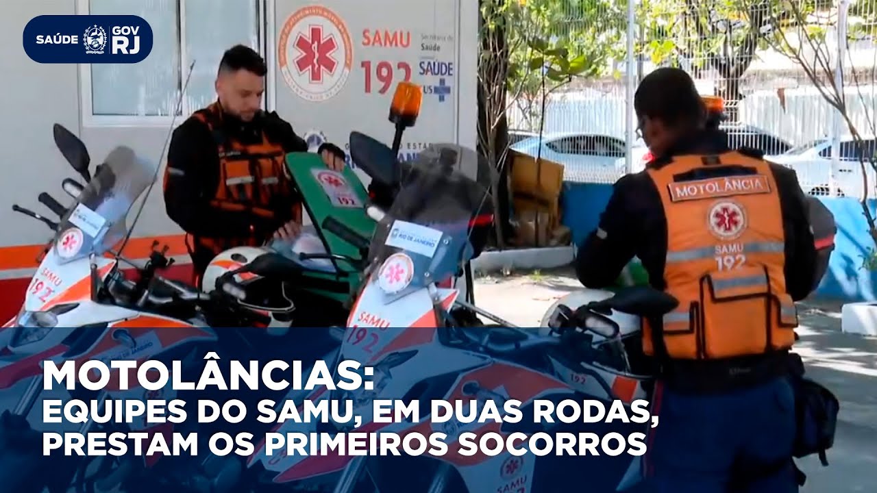 Motolâncias | De moto, Samu chega mais rápido e salva mais vidas.
