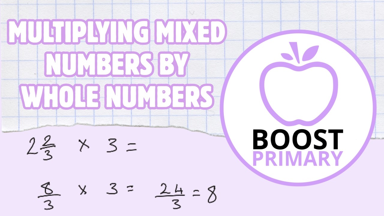 Multiplying Mixed Number Fractions by Whole Numbers | Year 6 Maths | Boost Arithmetic