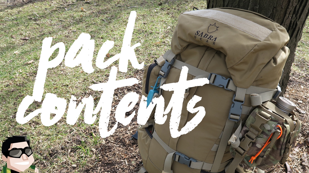 Winter Camping & Hiking Pack Full Contents