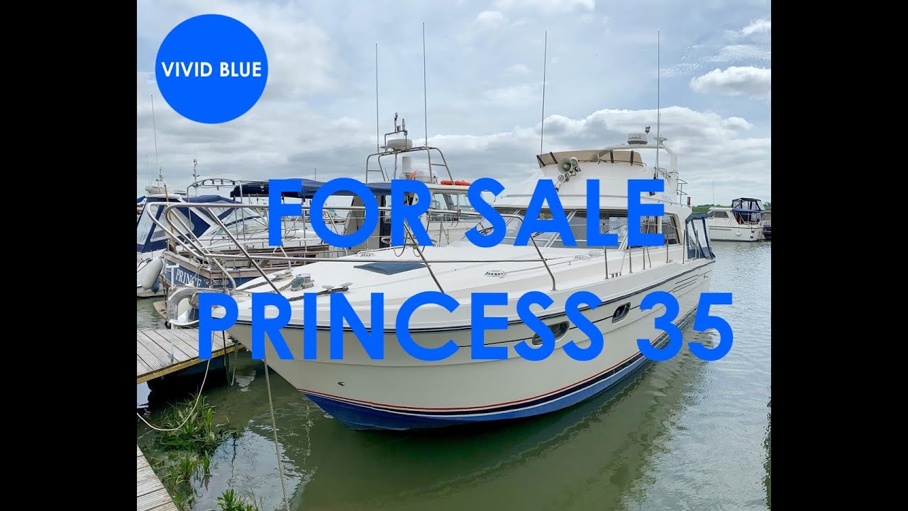 PRINCESS 35 ‘WHITE PRINCESS’ by PRINCES YACHTS For Sale with Vivid Blue Marine