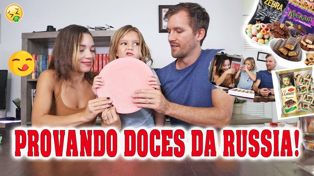 PROVANDO DOCES DA RUSSIA ESTRANHOS!!