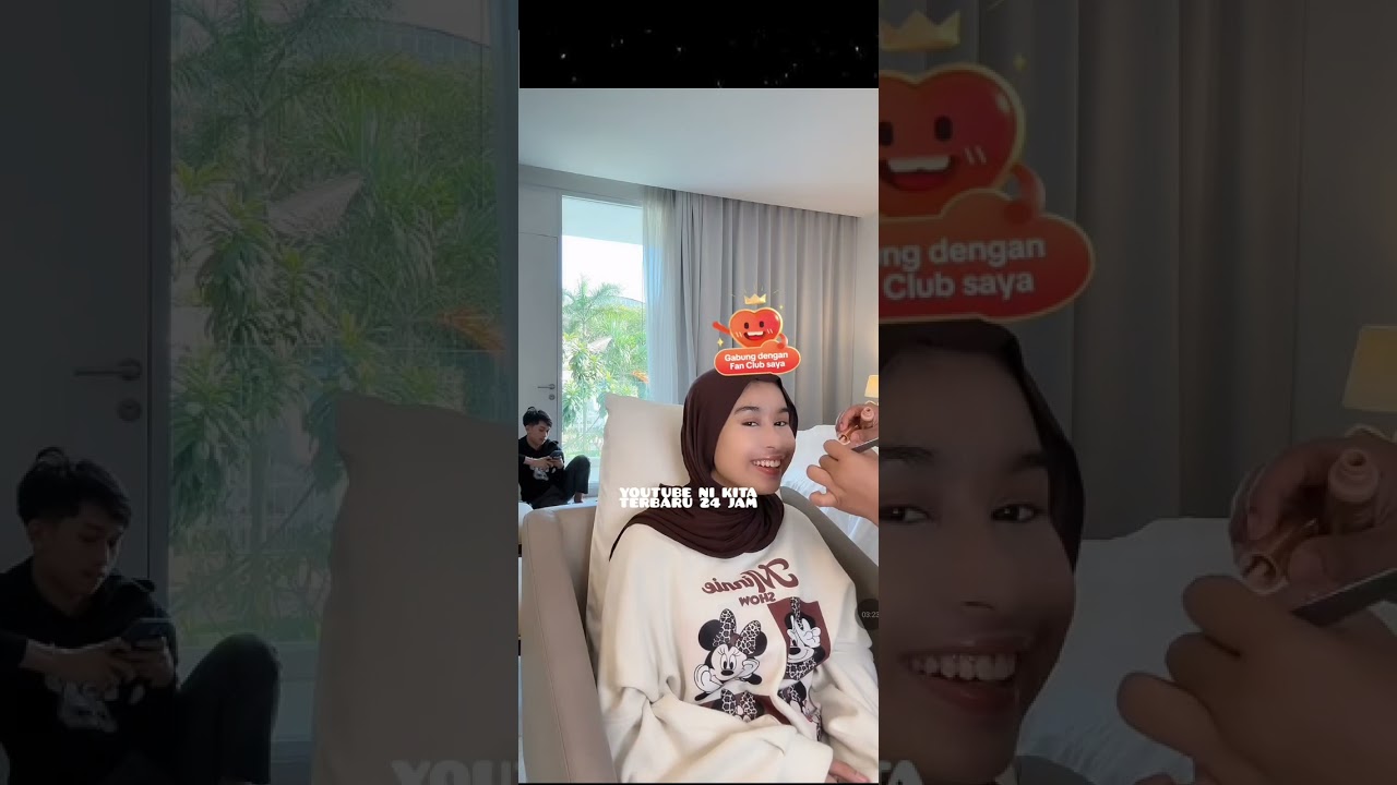 Valen DA7 Tidur? Mila DA7 Di Make up Pagi Ini Sebelum Jualan Bareng Hallowica