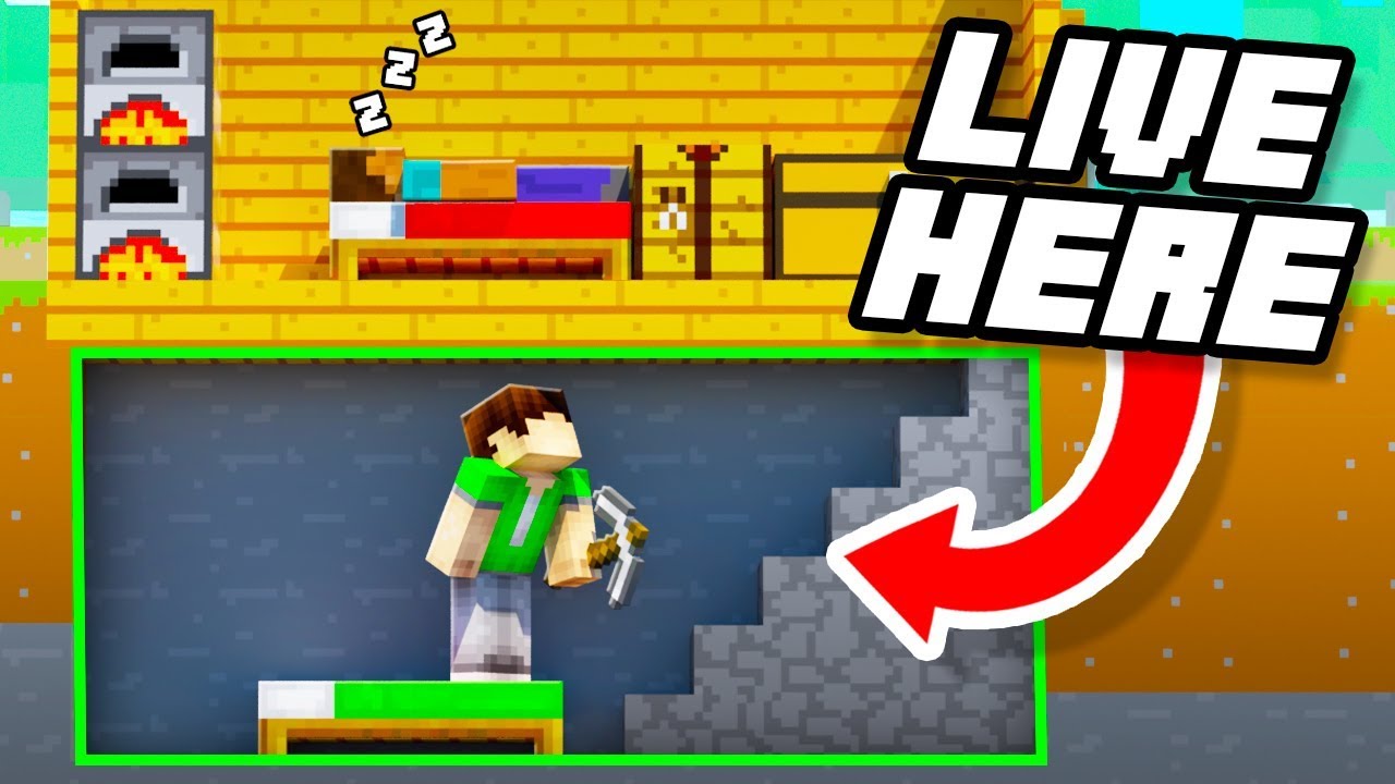 11 Secret Ways to Live INSIDE your Friends Base in Minecraft!