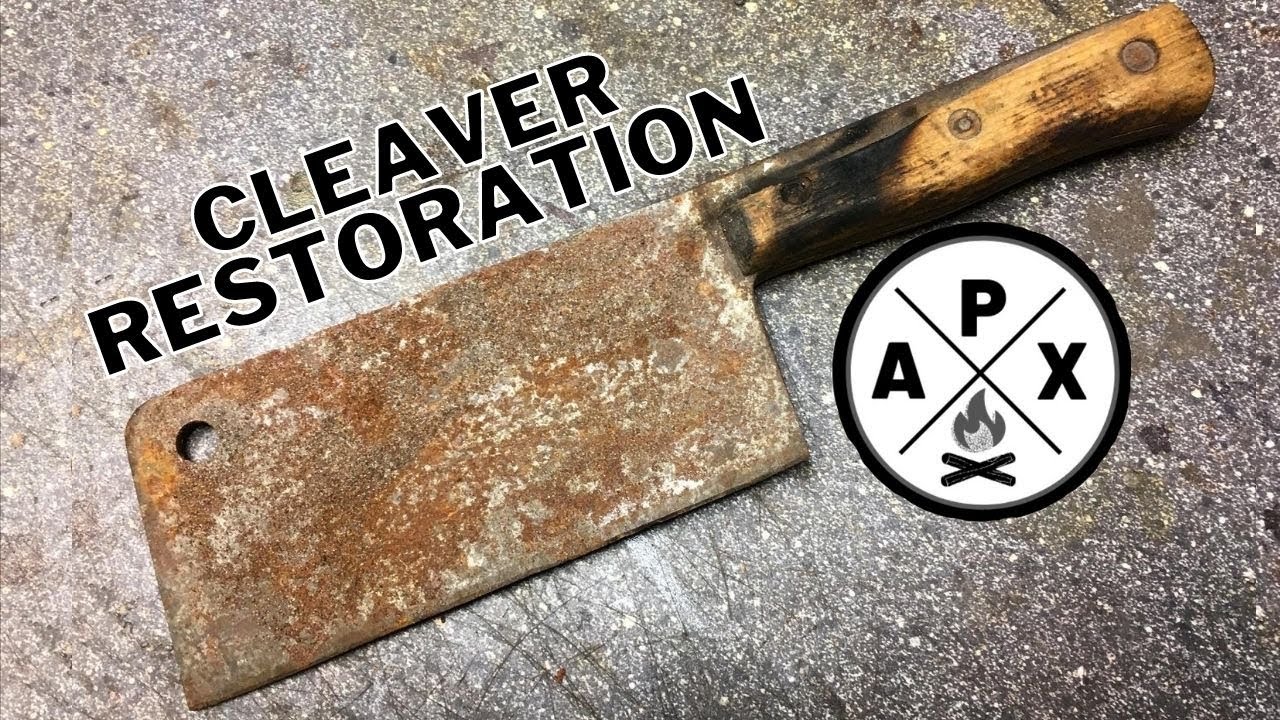 Antique Rusty Cleaver Restoration 2021