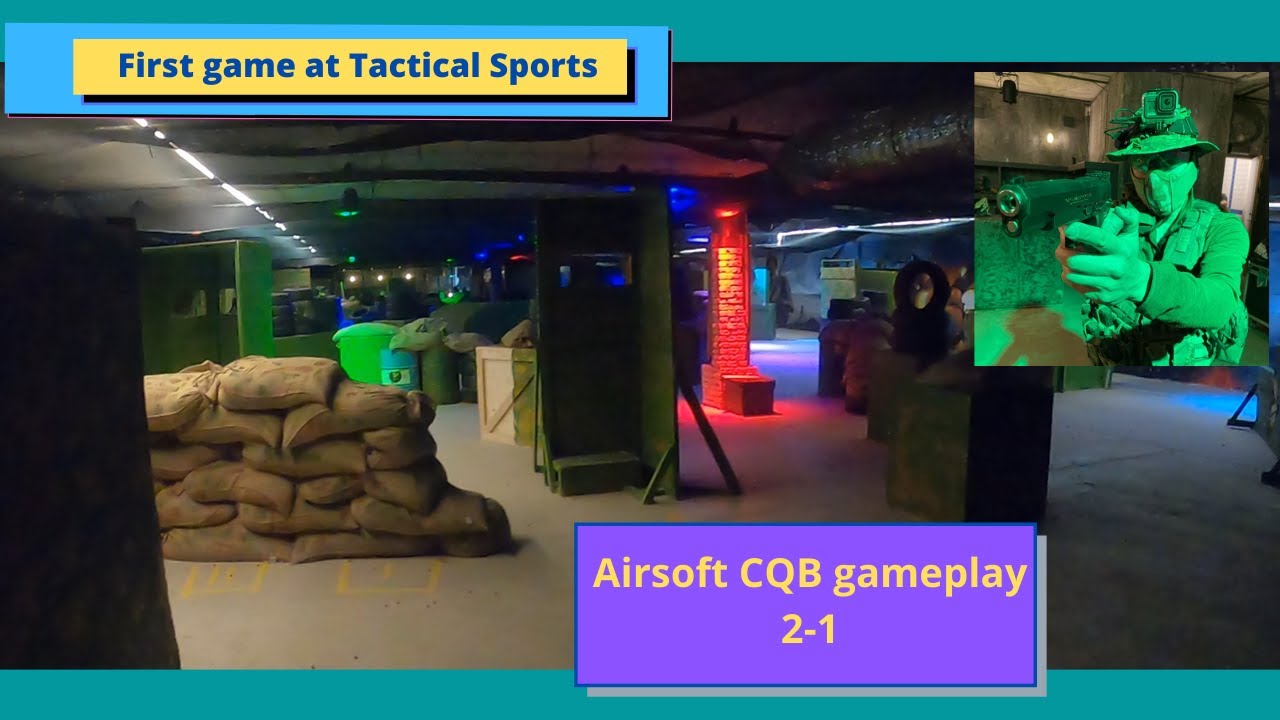 Airsoft CQB at Tactical Sports - Playing on a new field - 2 on 1 gameplay
