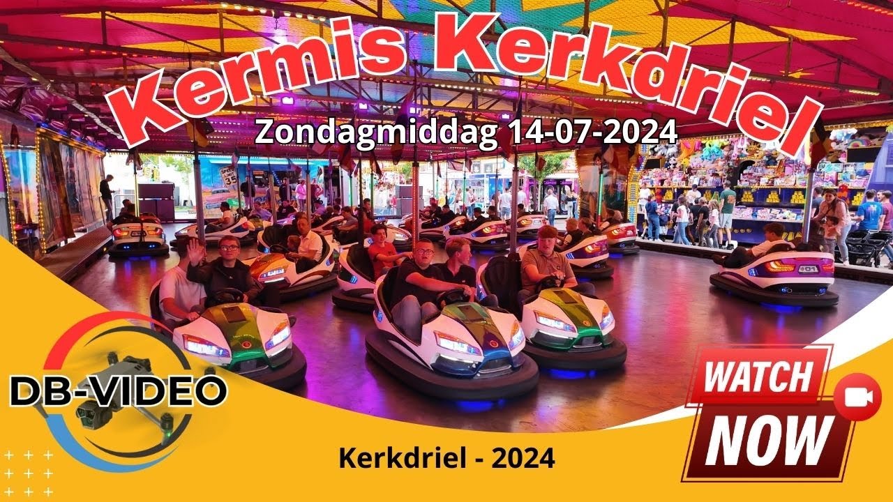 [4K] 🇳🇱 Kermis Kerkdriel 2024 | Zondagmiddag 14-07-2024 | Kerkdriel