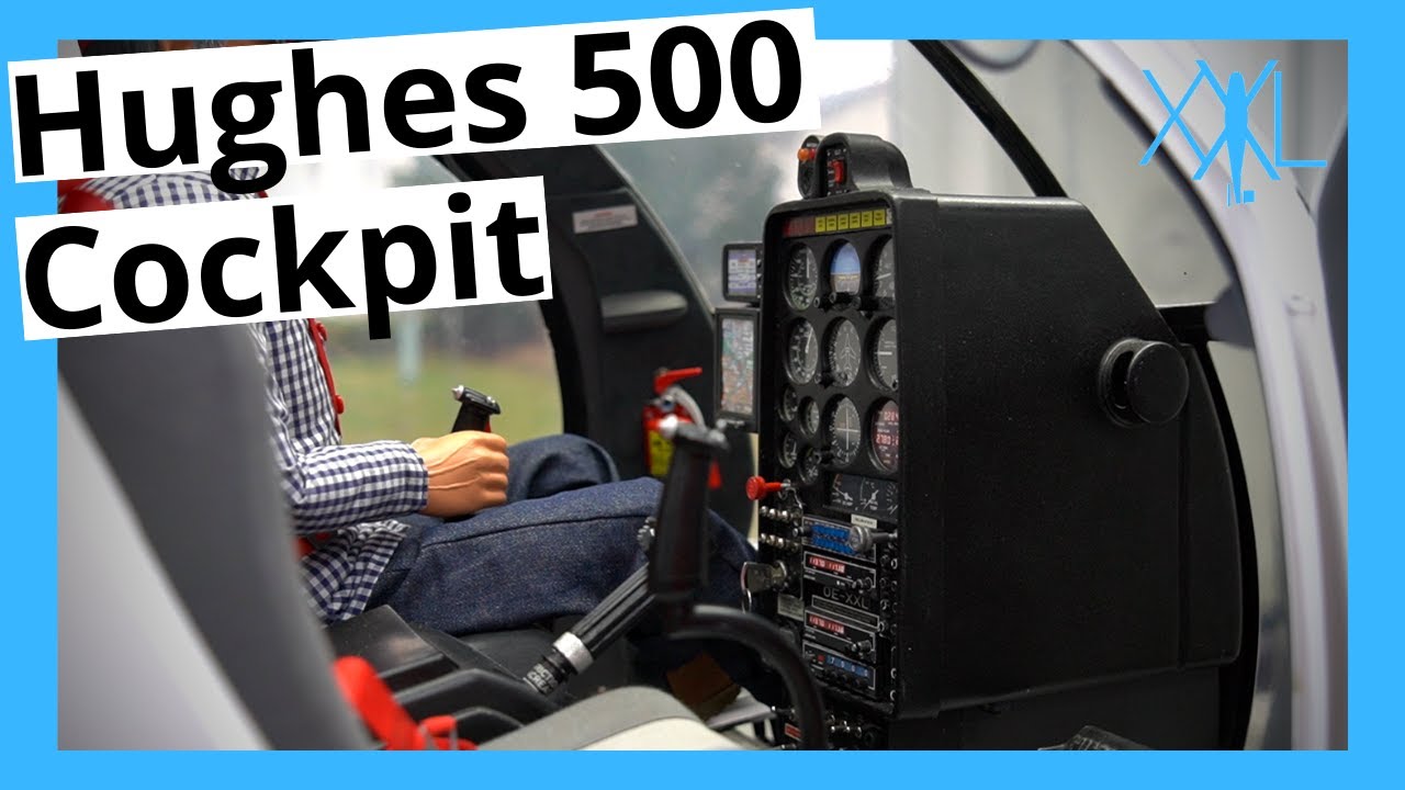 Hughes 500 Full Scale Cockpit Ausbau Interior Tour | XXL-modelhelicopter