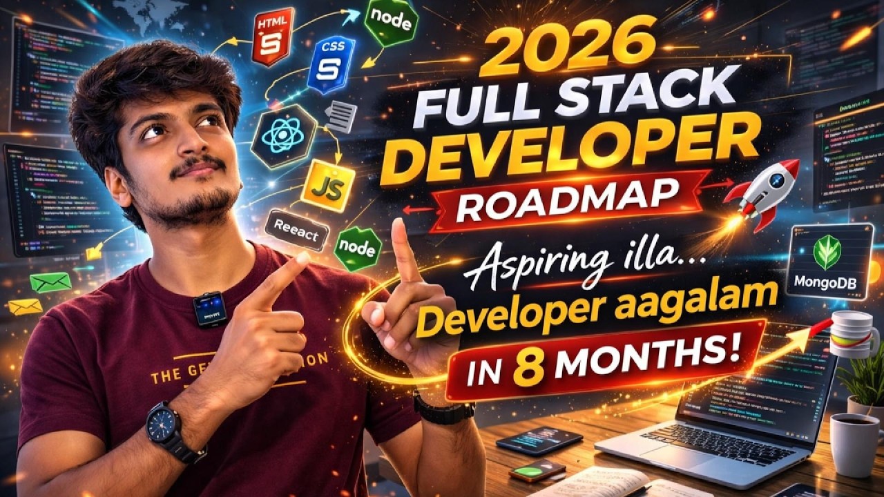 Full Stack Developer Roadmap 2026 &ndash; From Aspiring to Hired in 8 Months 🚀 #FullStackRoadmap