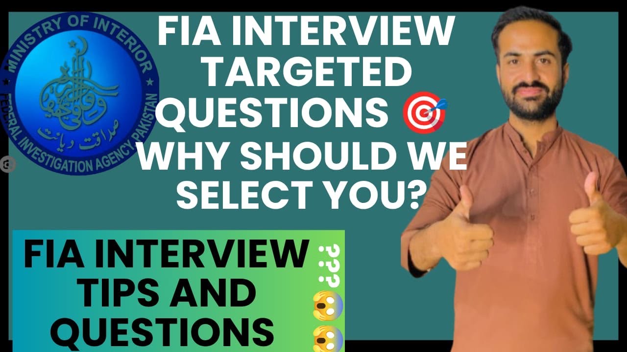 FIA INTERVIEW TARGETED QUESTIONS 🎯