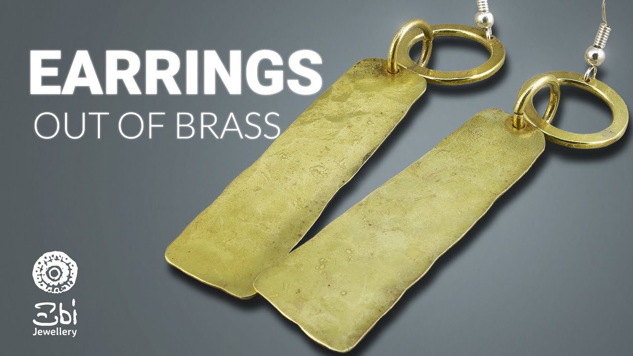 Making simple earrings of brass (Jewelry)