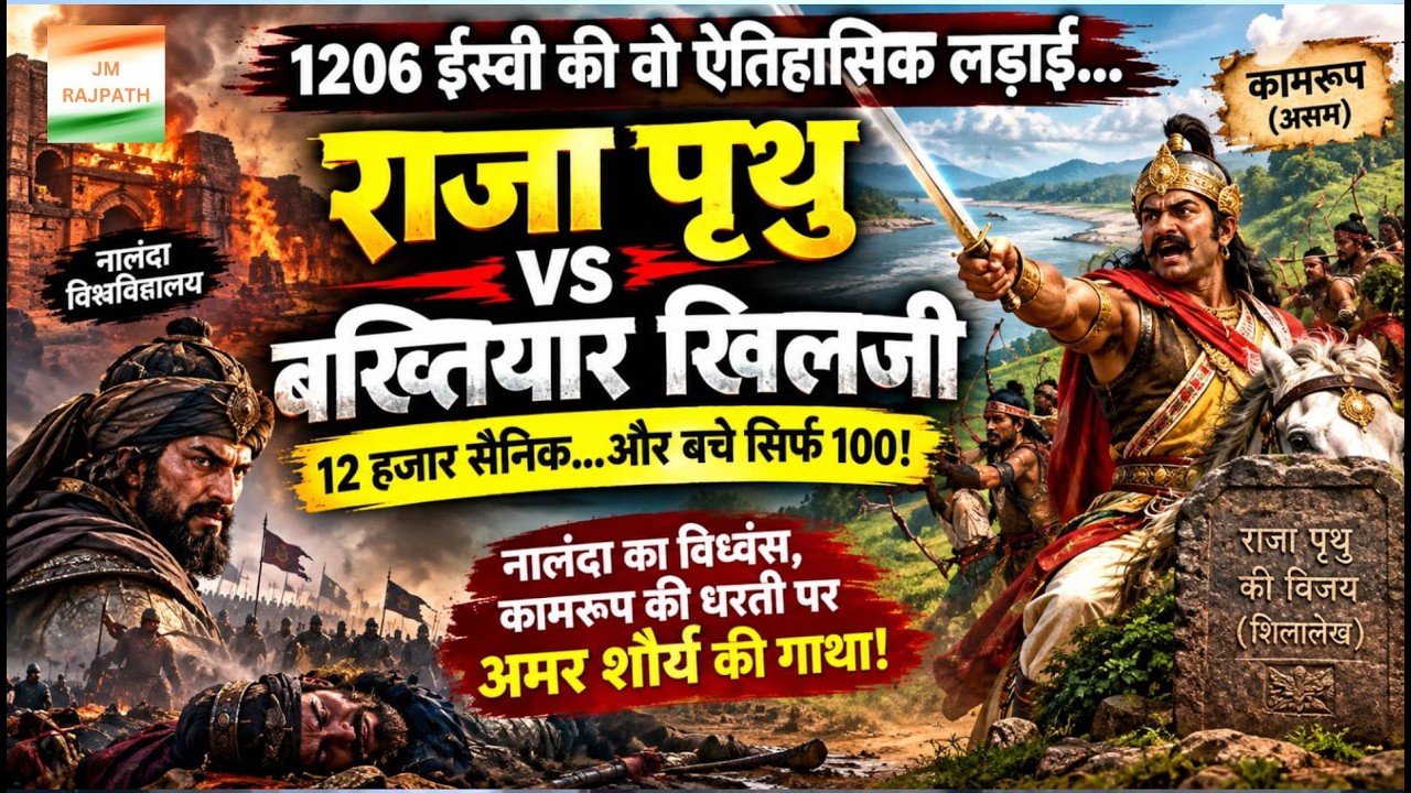 1206 में राजा पृथु ने कैसे रोकी बख्तियार खिलजी की राह? कामरूप की वो ऐतिहासिक जंग | J M Rajpath