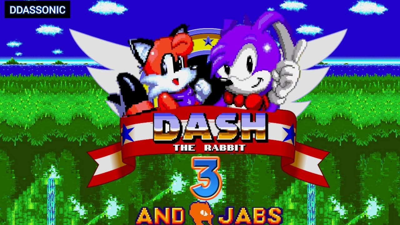 Dash The Rabbit 3 And Jabs - Sonic Hack Longplay