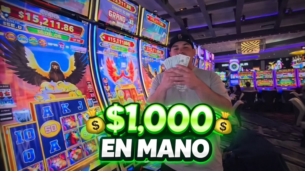 ARRIESGO mi dinero en el CASINO en mi PRIMERA sesión con $1,000