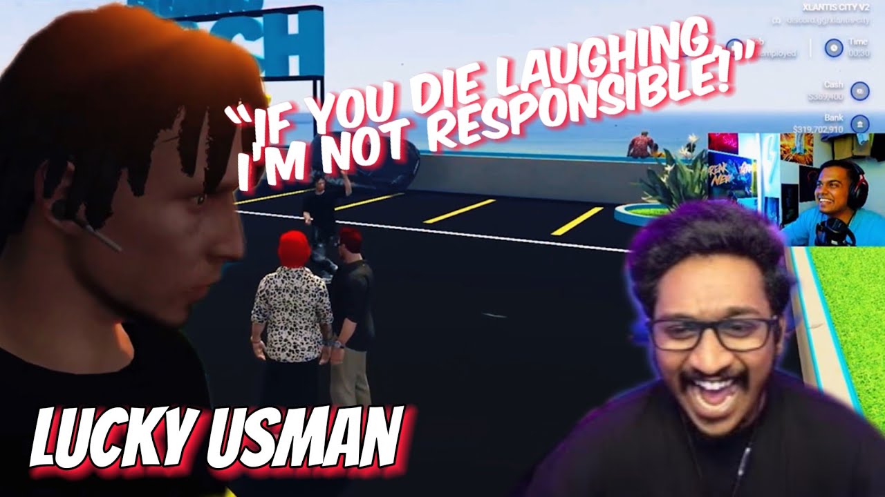 “ചിരിച്ച് ചത്താൽ ഞാൻ ഉത്തരവാദി അല്ല!” ❗️ Beware of LUCKY USMAN | #xlantiscitylive #gtarp #tva #kva