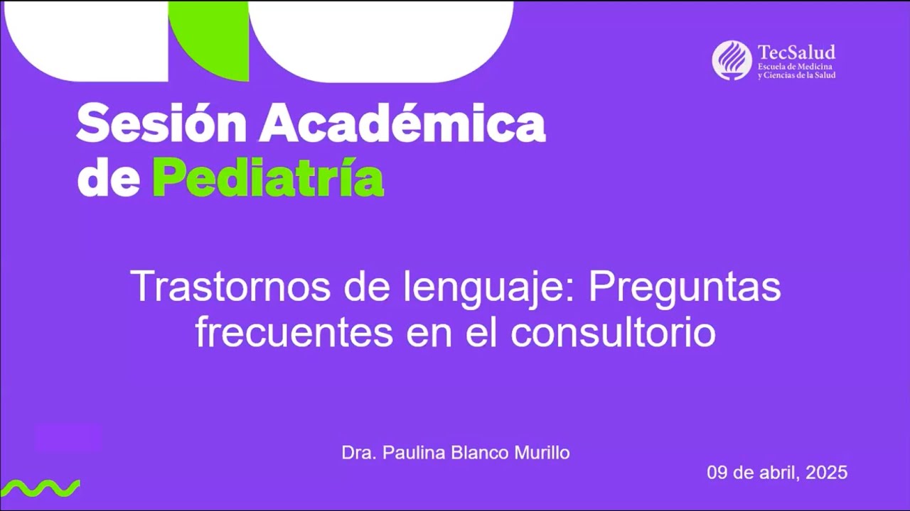 Trastornos de lenguaje Preguntas frecuentes en el consultorio