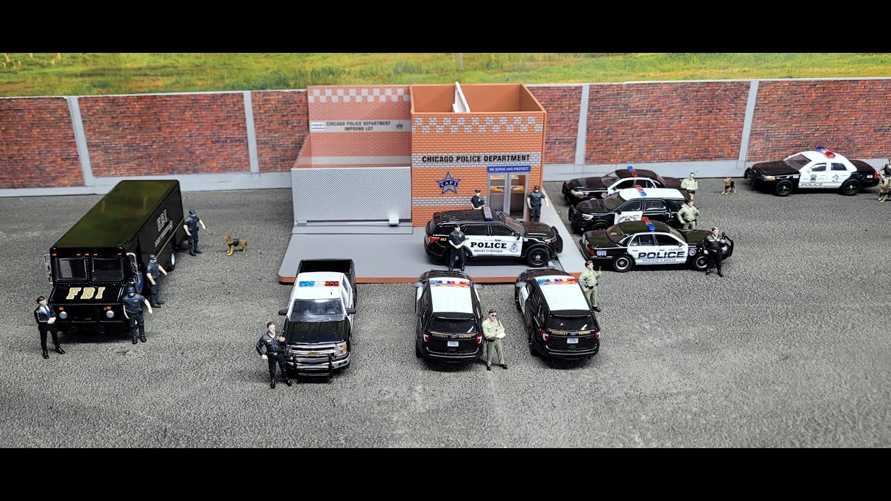 CHICAGO POLICE DEPARTMENT 1/64 SCALE DIORAMA
