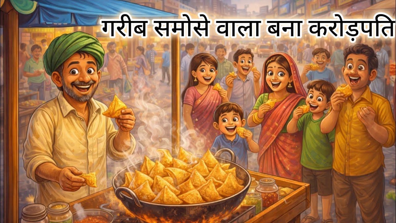 गरीब समोसे वाला बना करोड़पति | Garib samose wala banaa karodpati | Moral Story | Hindi Kahani | 