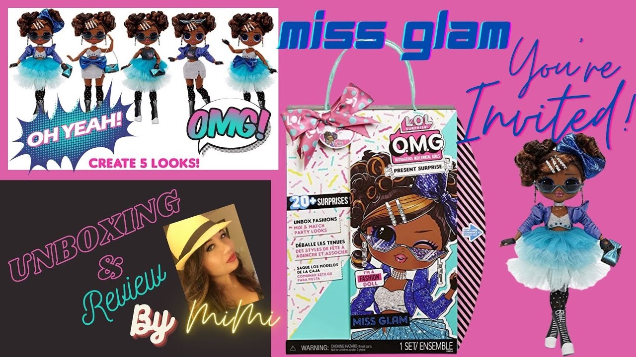 LOL OMG Miss Glam Present Surprise - Unboxing and Review 😲👍😮