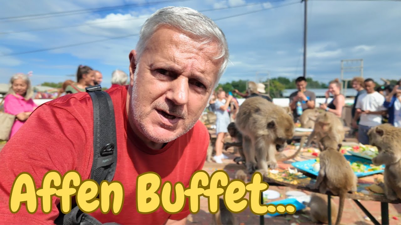 Das Buffet der Affen in Lopburi Thailand