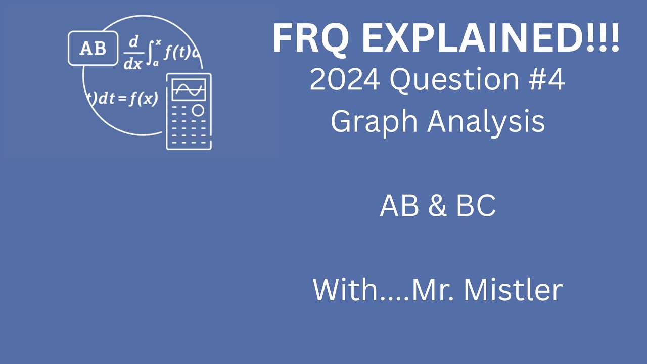 FRQ EXPLAINED: 2024 AP Calculus AB&BC FRQ Question #4