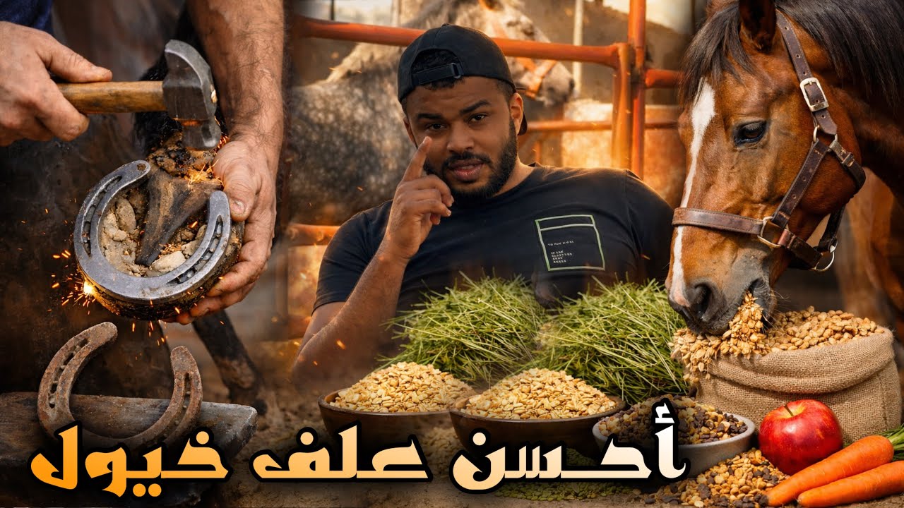 أجـي نتولعوا 2: أحسن علف للخيول بدون ديدان🪱ونتيجة مدهلة 😱 أهم معلومات على تصمار والإعتناء بالخيول👌..