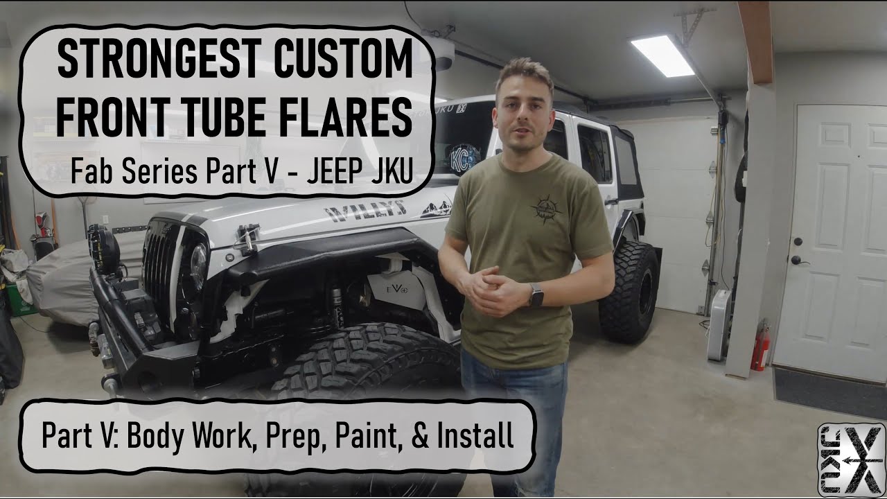 The Strongest Custom Front Tube Flares - Part V: Body Work, Prep, Paint, & Install