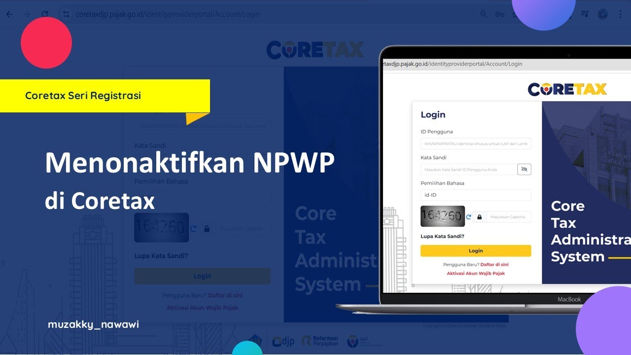 Menonaktifkan NPWP