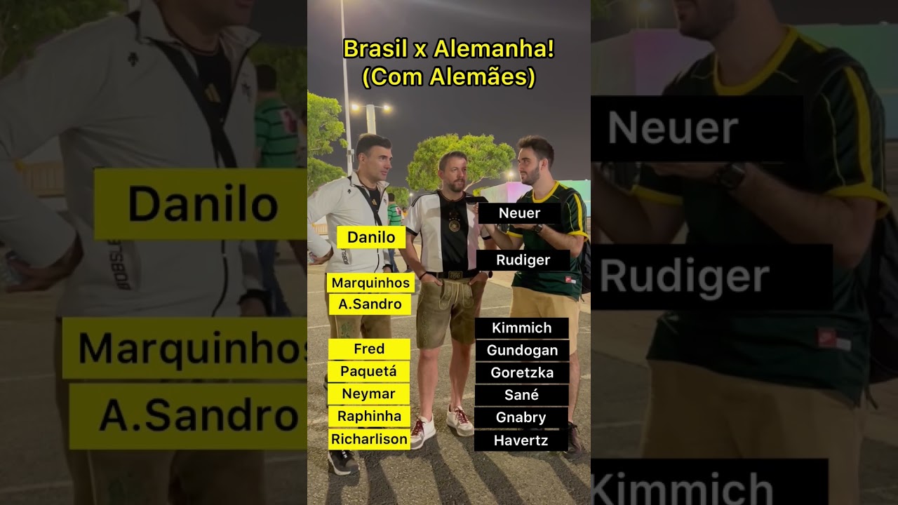 Brasil x Alemanha! Com gringos da Alemanha! #futebol #brasil
