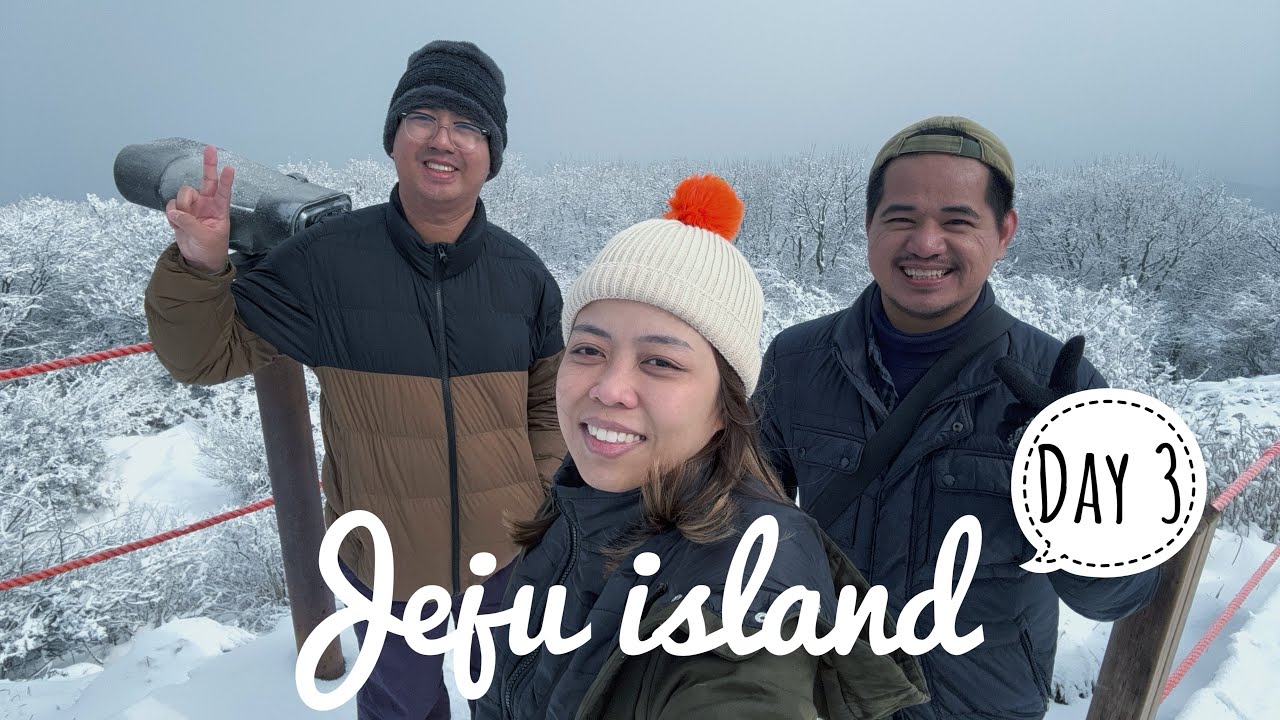 Winter trip to Jeju Island! Day 3 (Hallasan Mountain and Sunrise Peak)
