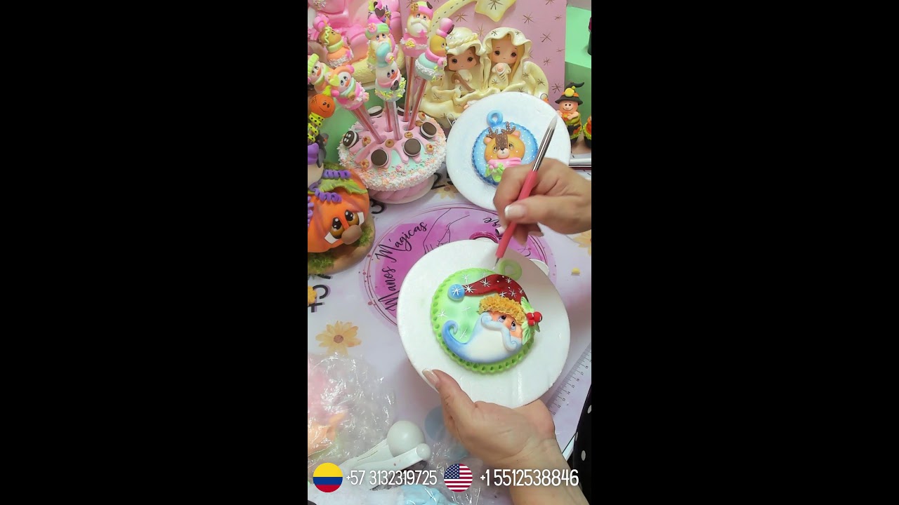 Decoracion Navideña en Porcelana Fria / Porcelanicron !  (En Vivo)