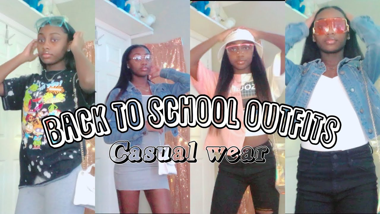 8 Back to school Outfits! Lookbook| dress code friendly! Casual outfits for 2020