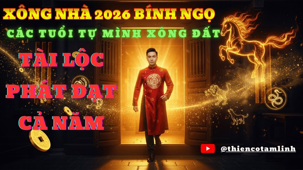 XÔNG NHÀ 2026 Bính Ngọ : Các Tuổi Tự Mình Xông Đất - Tài Lộc Phát Đạt Cả Năm | THIÊN CƠ TÂM LINH
