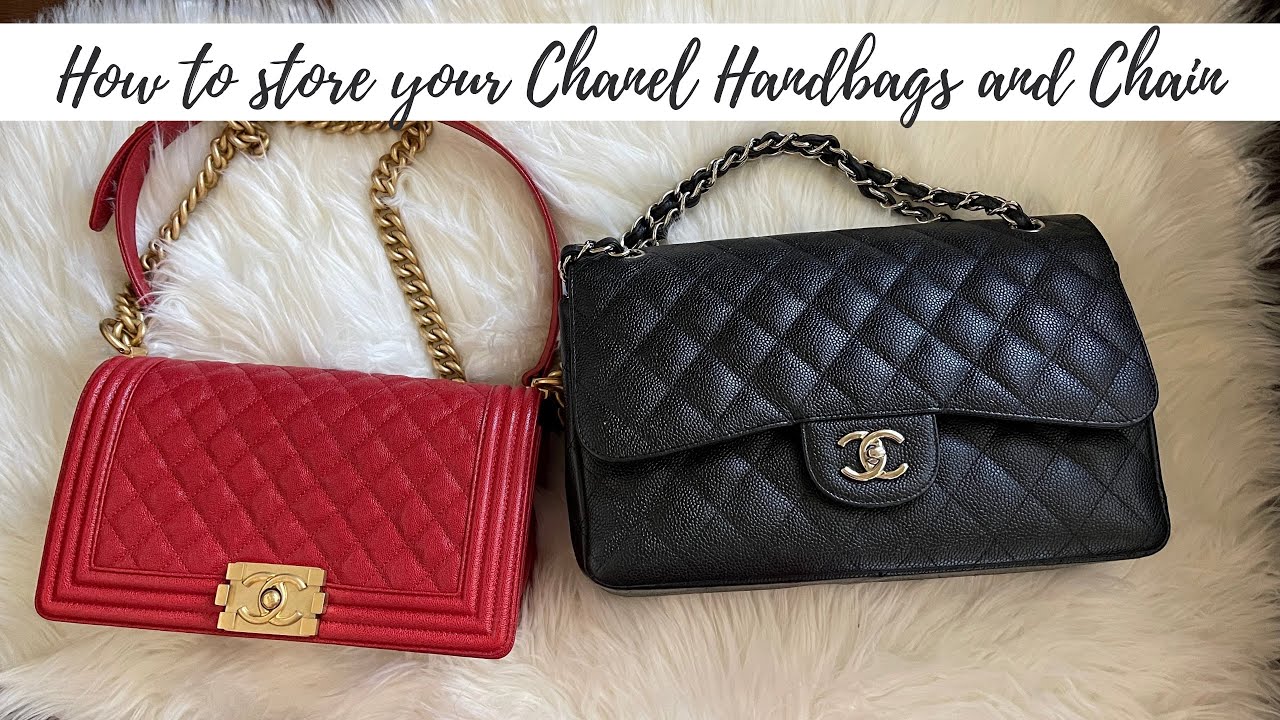 How to store your Chanel handbags and prevent chain damage