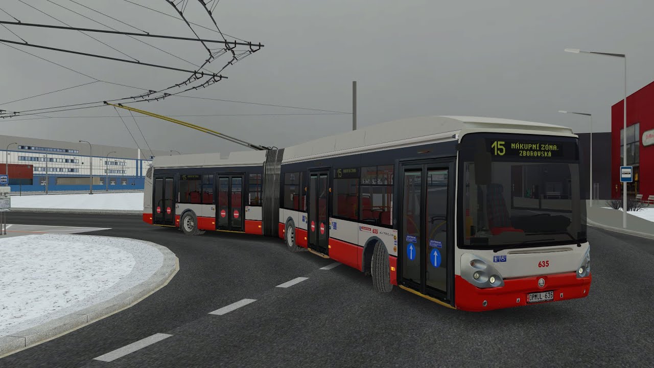 SIMT MHD - Linka 15 &Scaron;koda 25Tr DPM&Uacute;l #635
