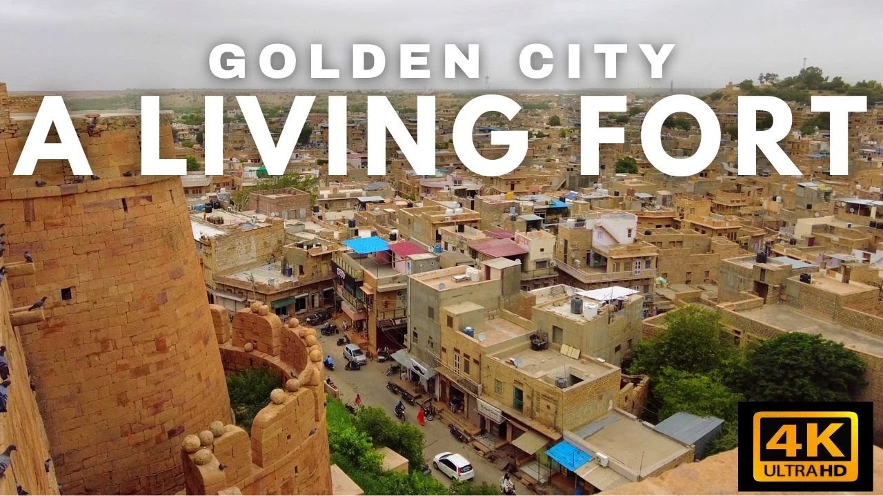 4K Walk Jaisalmer Fort | A Living Fort in The Golden City - India Walking Tour