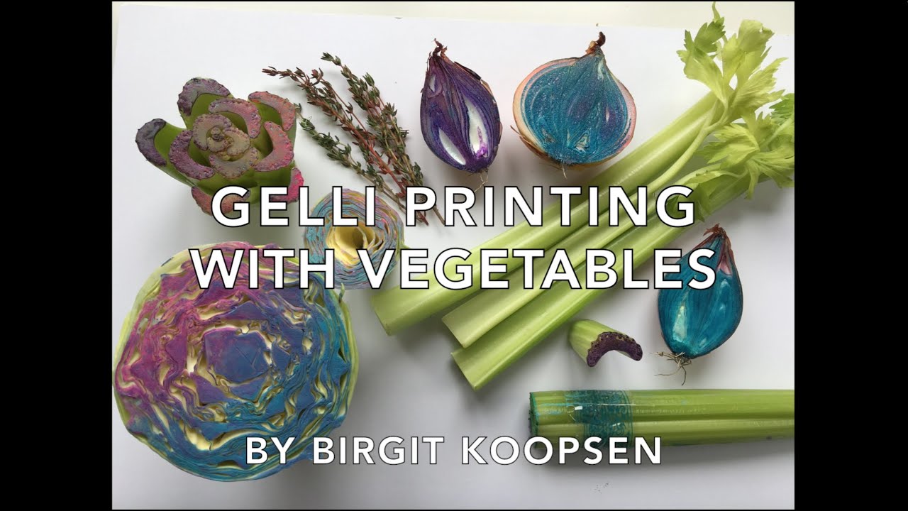 Gelli Arts® Printing with Vegetables