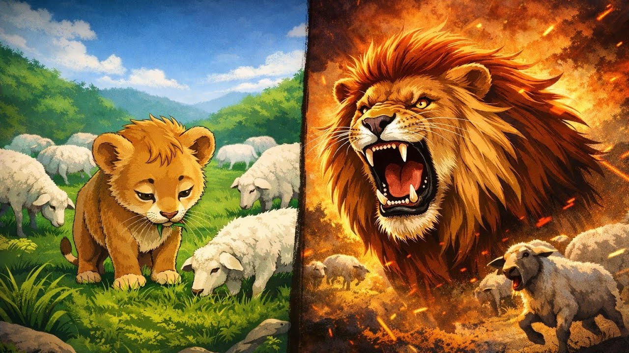 The Lion Who Forgot He Was a Lion / தான் ஒரு சிங்கம் என்பதை மறந்த சிங்கம்