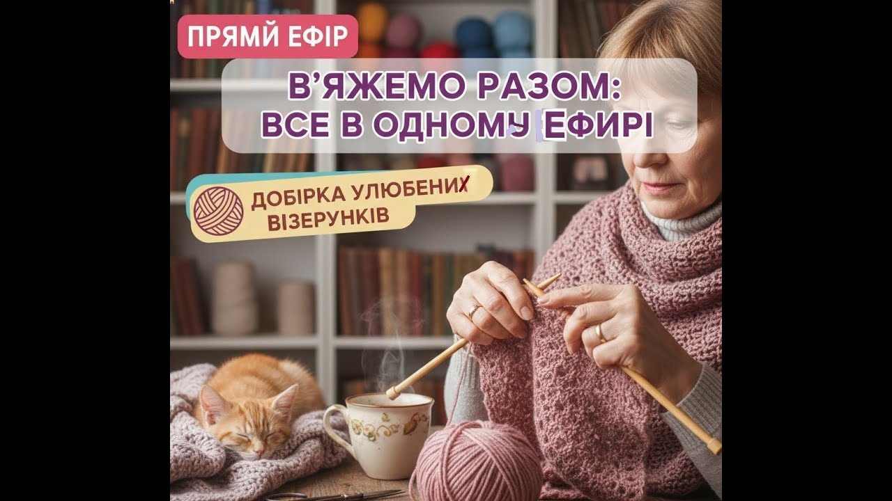 В'яжемо разом: Все в одному ефірі 🧶 Добірка  візерунків  | Natali Knit UA