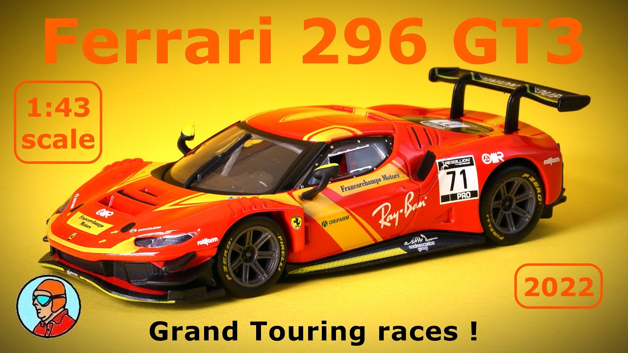 Ferrari 296 GT3 - 1/43 Scale Model Car - Diecast & Cars