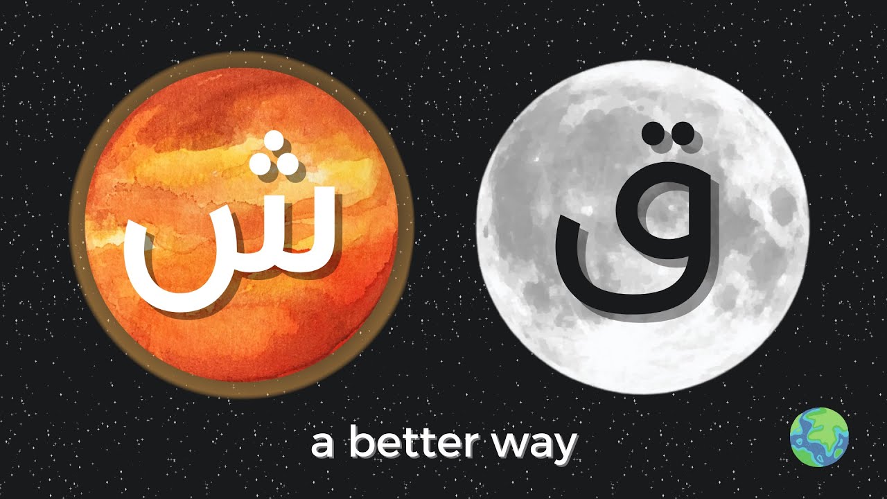 Sun and Moon Letters in Arabic