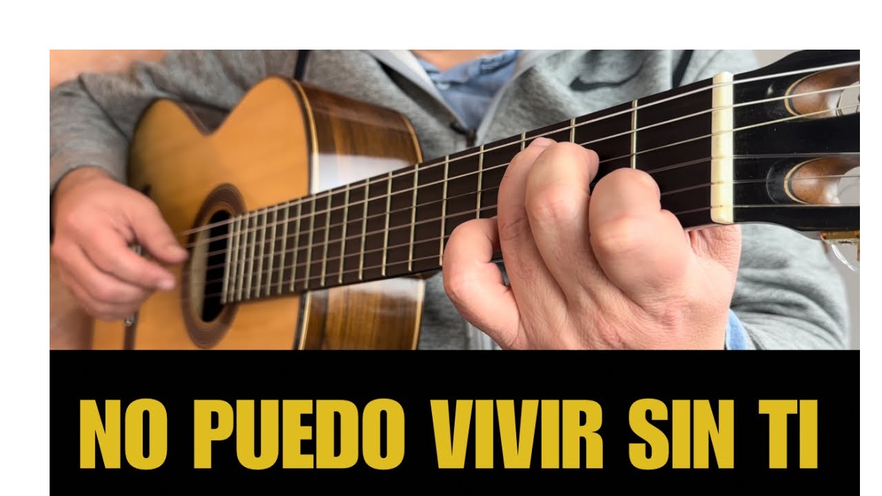 NO PUEDO VIVIR SIN TI, fácil acordes y ritmo, #guitarra #guitarlesson #shorts 