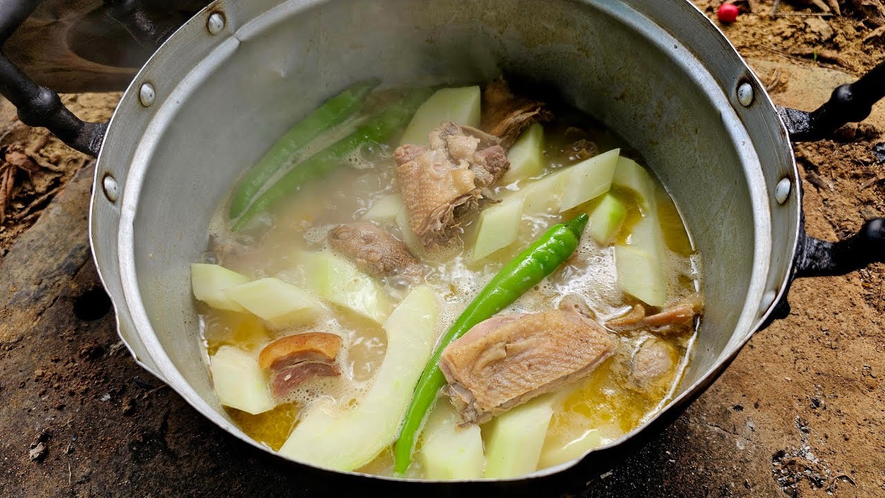 NATIVE TINOLA AT  ETAG NA BABOY RAMO | PAGKAING BUKID | OUTDOOR COOKING |Team AgustinTV