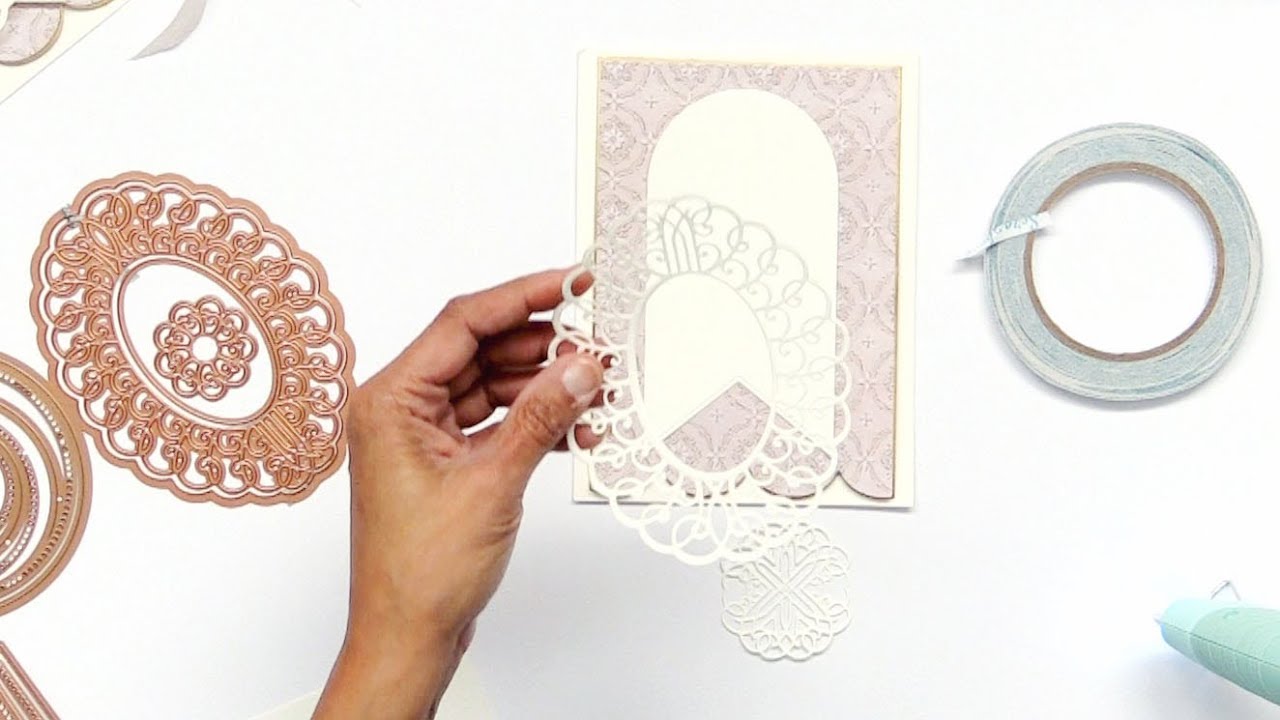 How to Use Partial Die Cut Pieces as Accents on Cards with Becca Feeken - Spellbinders