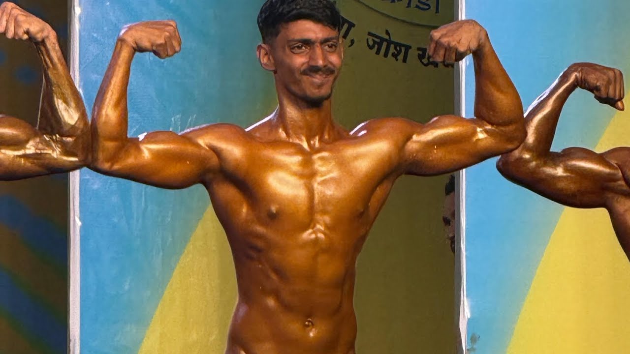 Vasai kala krida body building 2025 wight category 55-60 trunk no 39