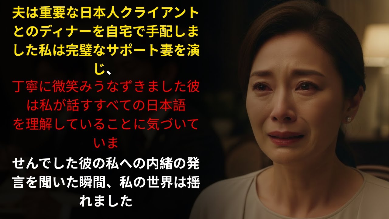 夫が私のことを話すために日本語に切り替えた——理解した瞬間、心が凍りついた…
