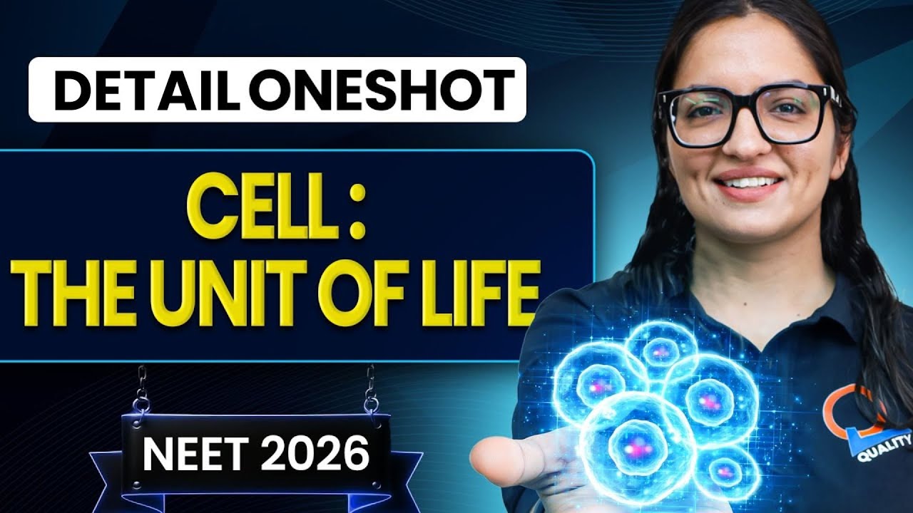 Cell : The Unit of Life Oneshot for NEET | Yoddha 2026 | Ritu Ma'am