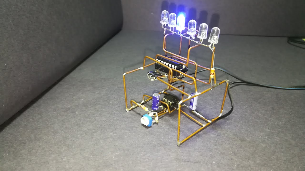 How to make an LED Chaser - Sculpture Circuit