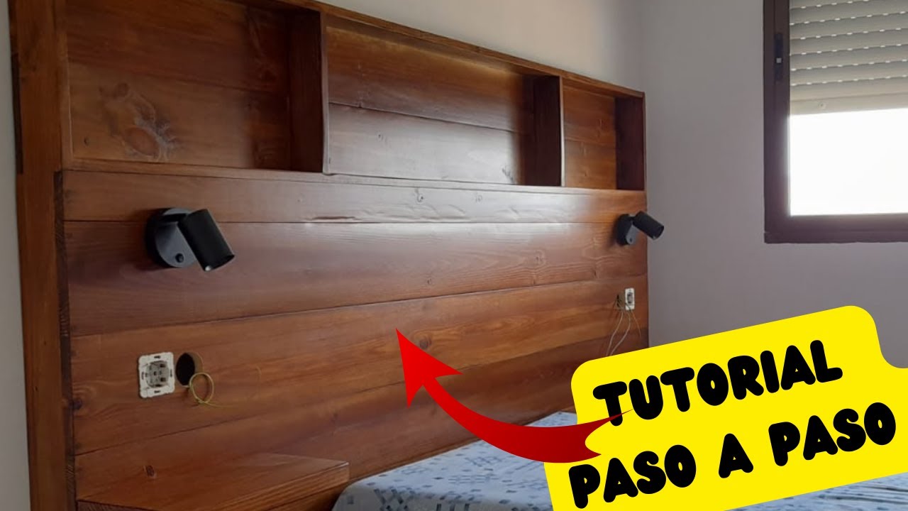 💥CÓMO hacer CABECERO de cama de madera 🪚CARPINTERIA FÁCIL para principiantes