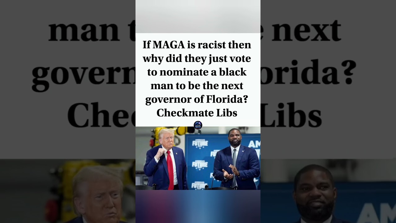 MAGA backs Byron Donalds for governor. Does that challenge the racism claim? #MAGA #Florida #GOP