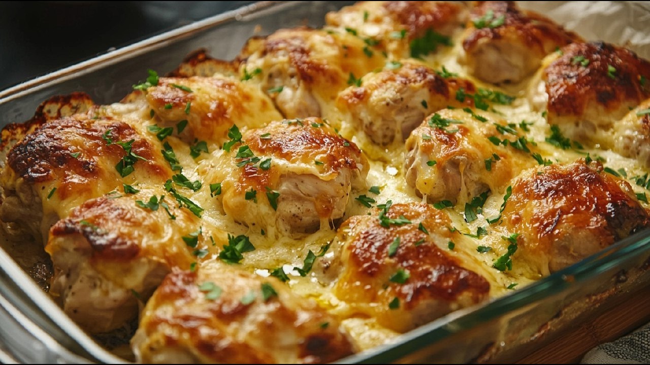 Боже, как вкусно! Куриное филе в духовке с сыром и овощами - просто и потрясающе!